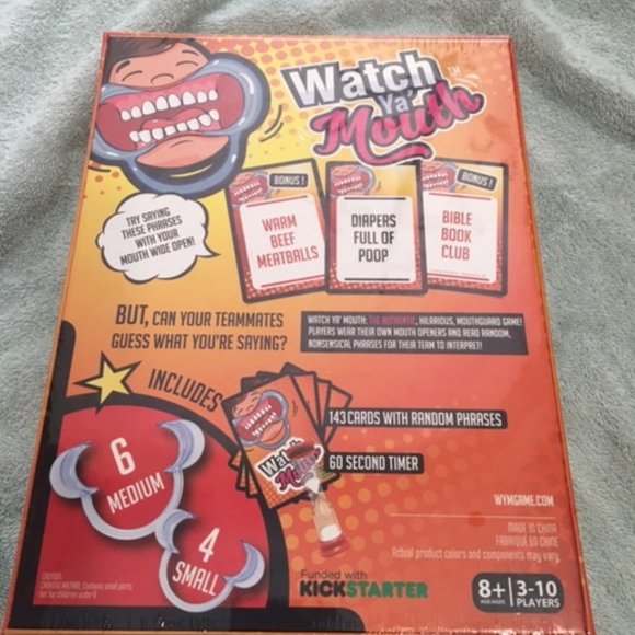 Watch Ya' Mouth Family Edition - The Authentic, Hilarious, Mouthguard Party Game - Picture 3 of 4